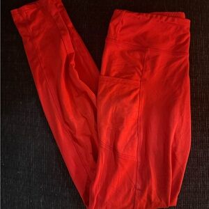 Women's Red Leggings